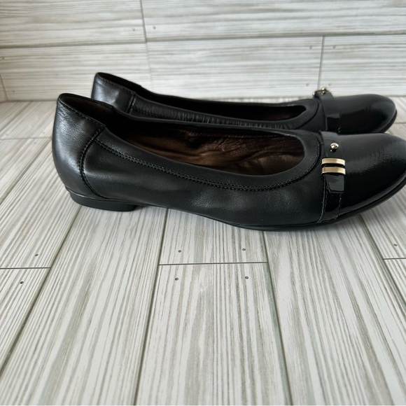AGL Attilio Giusti Leombruni Womens Bella Patent Leather Ballet Flats - Picture 3 of 8